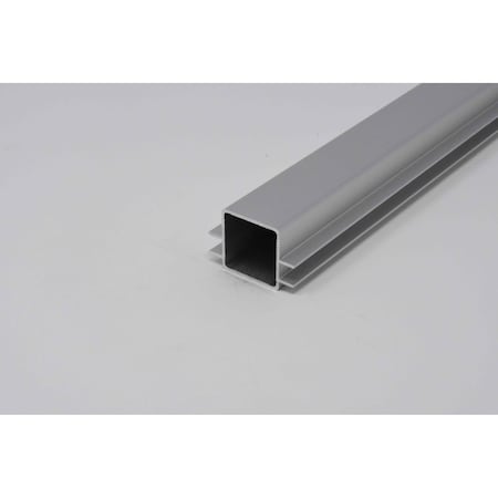Eztube 2-Way Captive Fin Extrusion for 1/4in Panel Panel  Silver, 84in L x 1in W x 1in H, QR 1 End 100-270 1QR 7